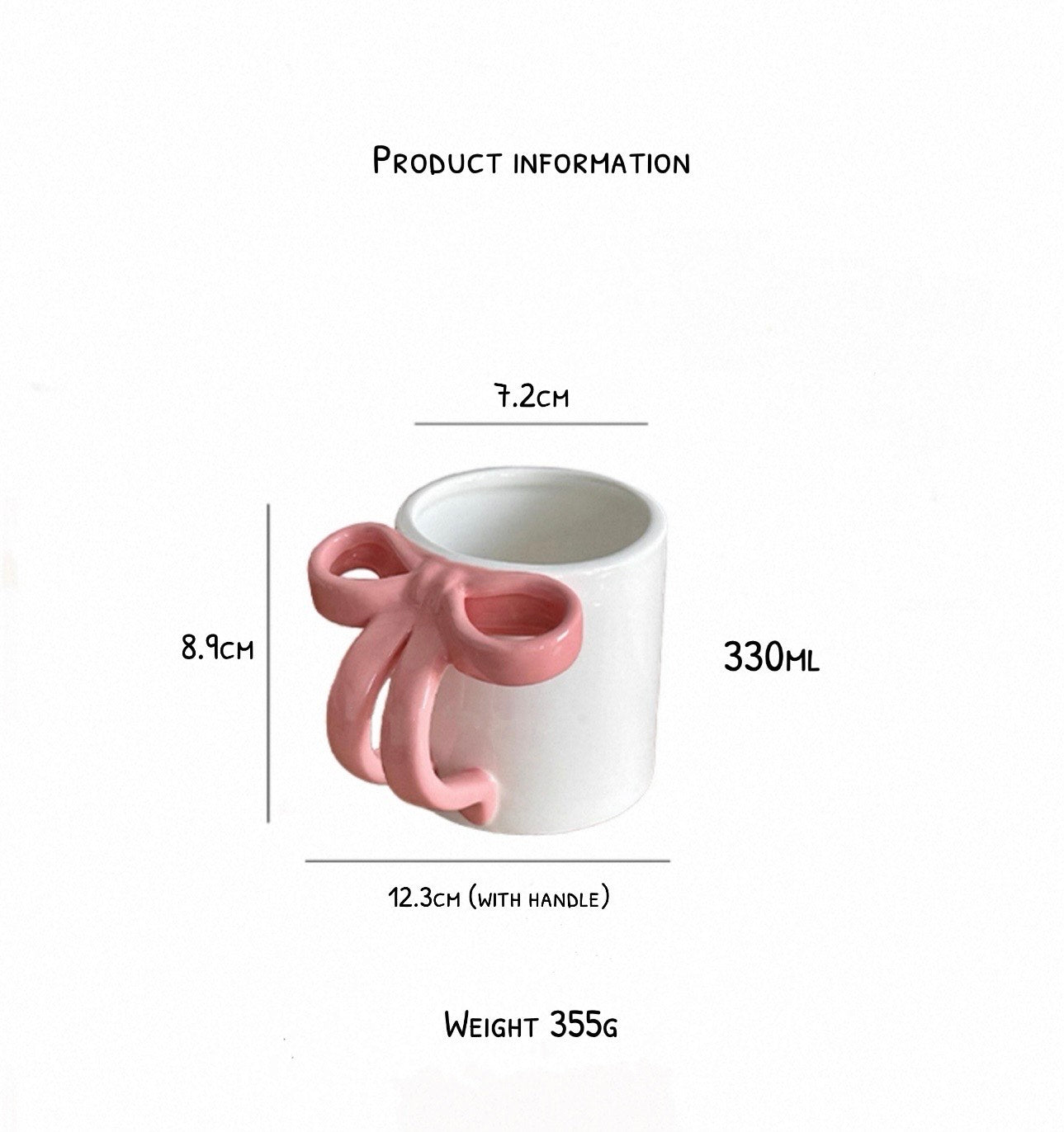 Pink Bow Mug