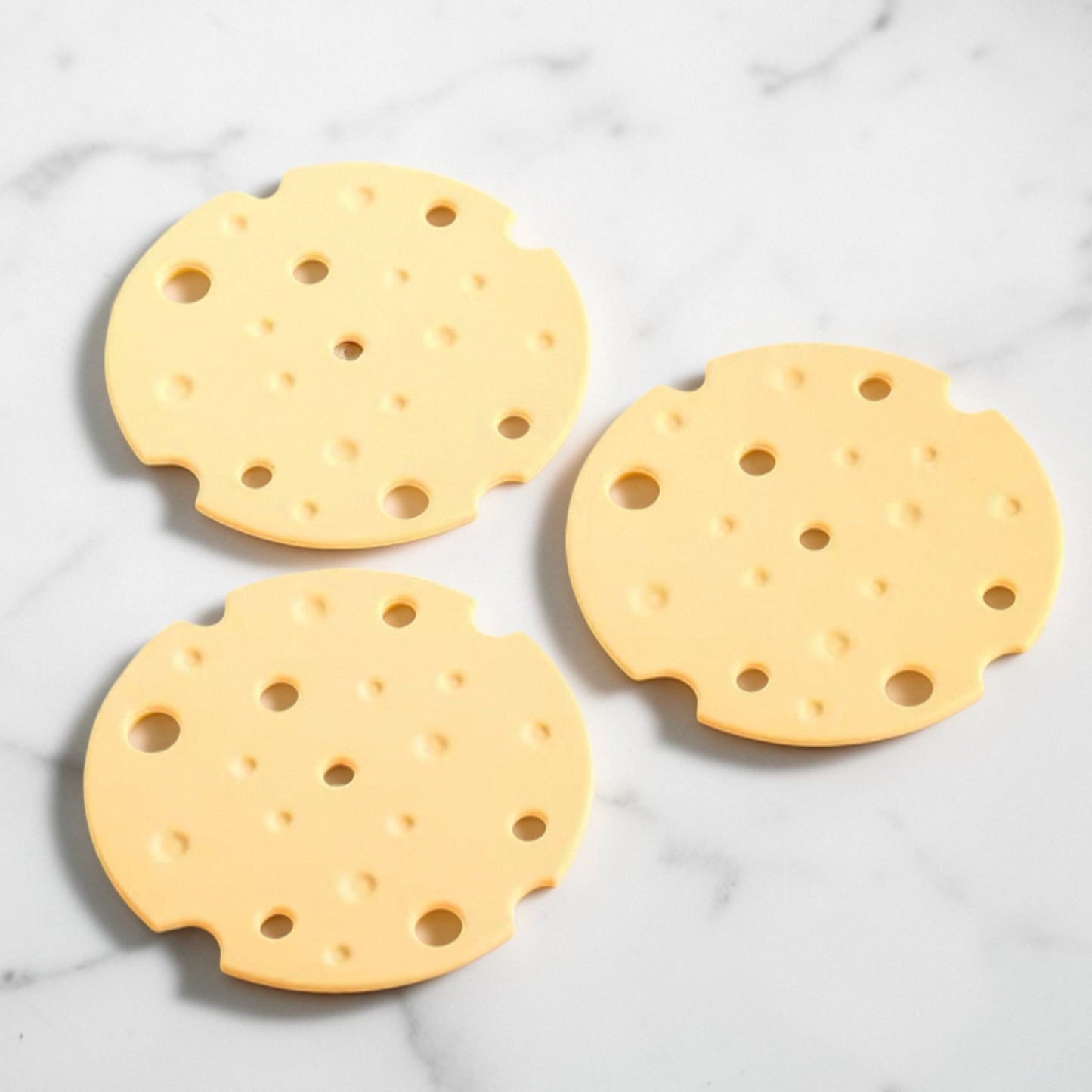 Rubber cheese coaster